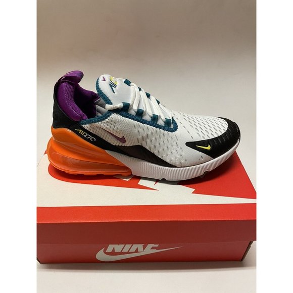 Nike Air Max 270 (GS) White Orange Purple FD0299-100 Youth Sizes